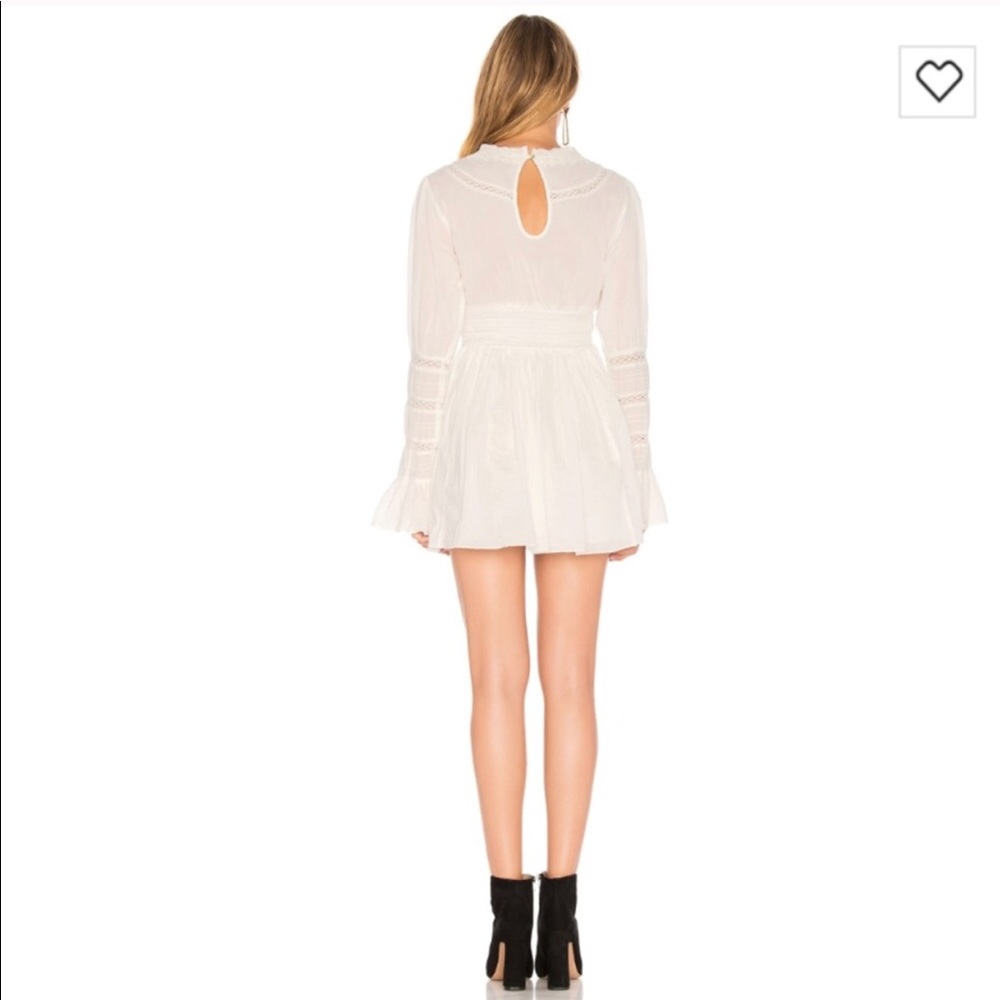 Free People Cream Victorian Waisted Dress - Picture 4 of 6